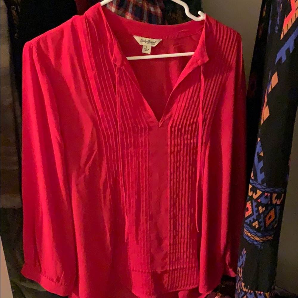 Lucky brand pleated dress top